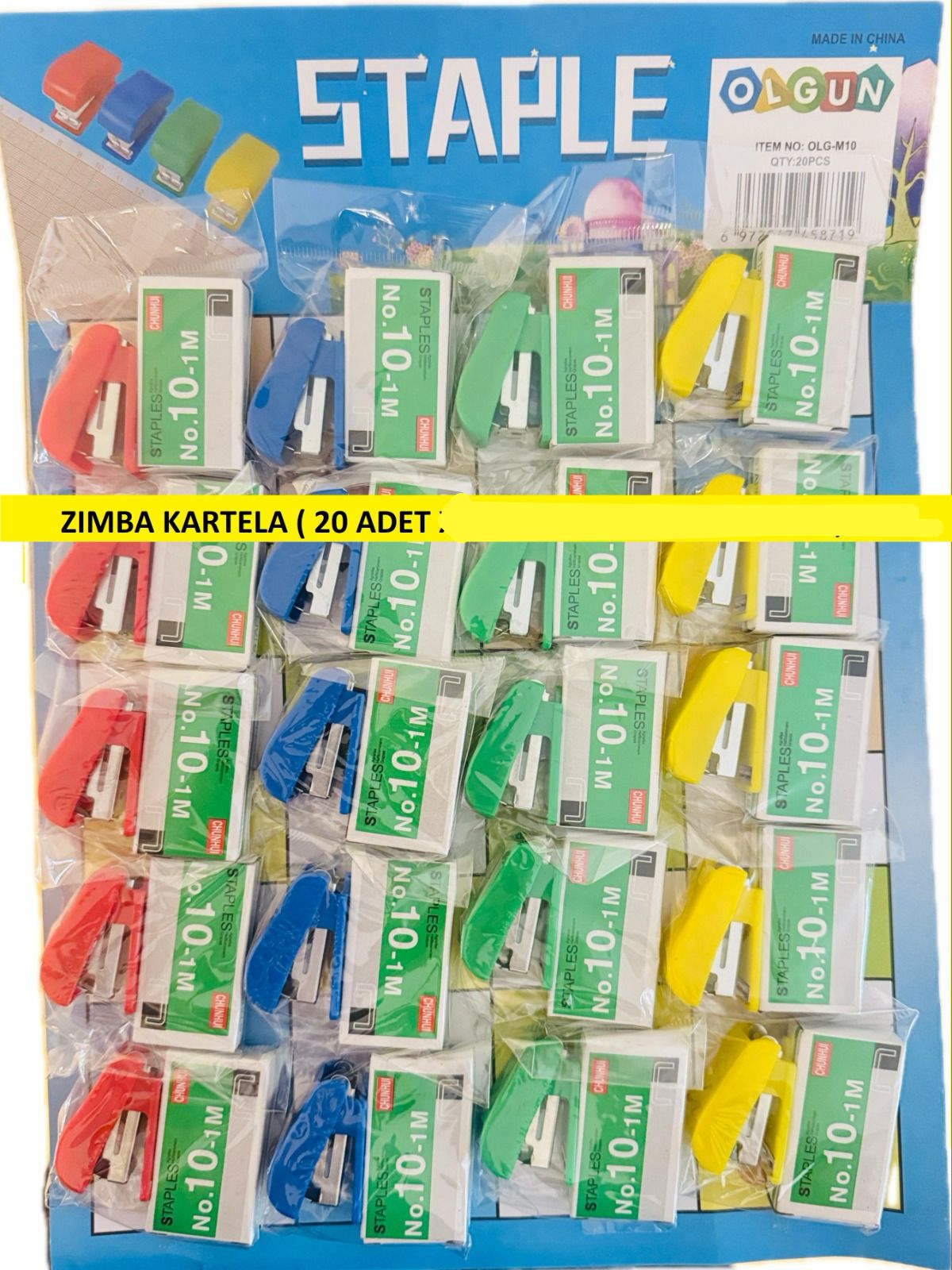 Mini Zımba Kartela 84X20 adet